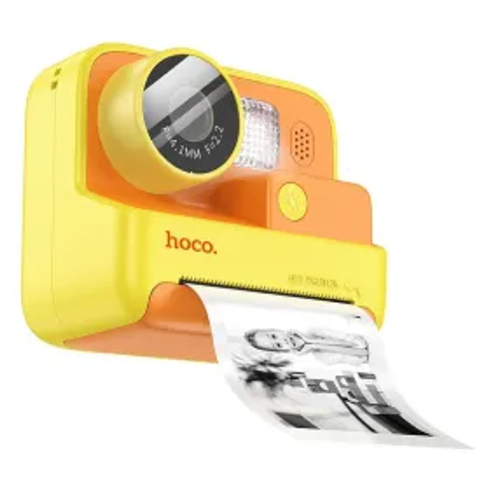 Dětský digitální fotoaparát HOCO s tiskárnou DV200 žlutý