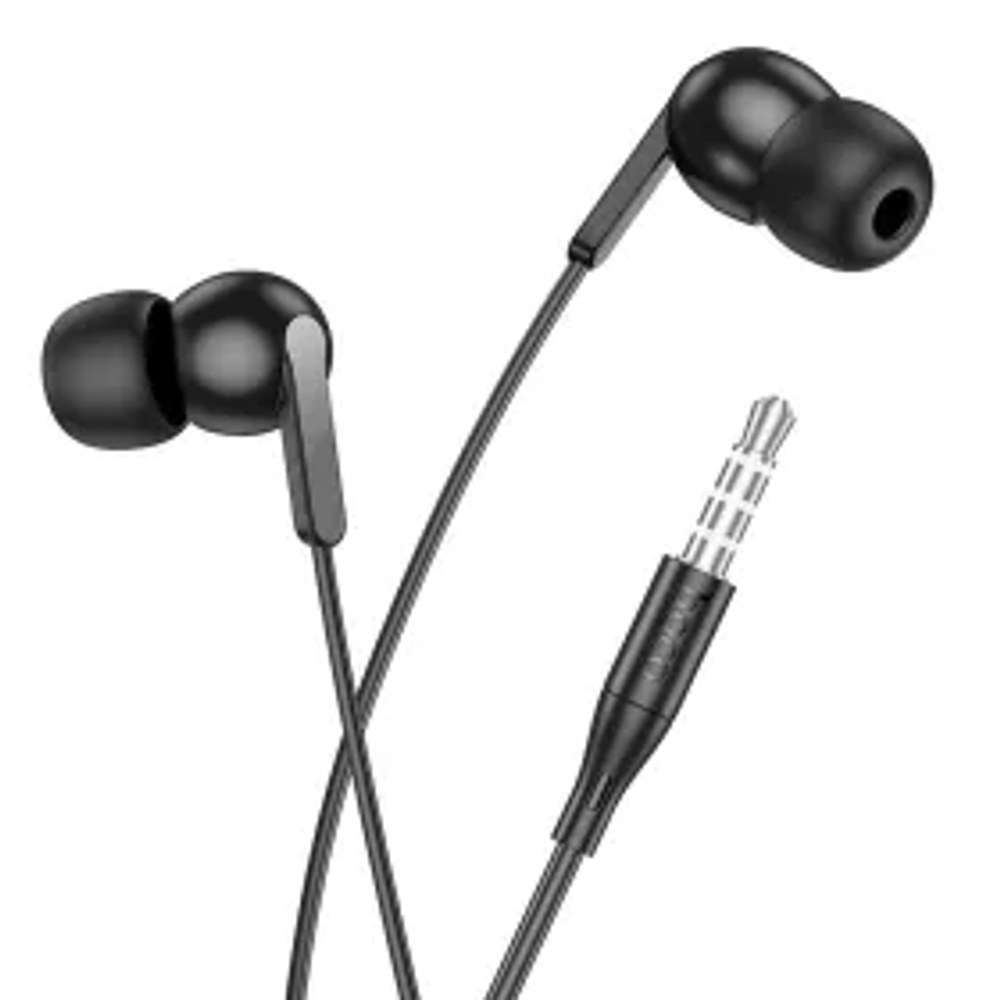 Drátová sluchátka HOCO Jack 3,5 mm s mikrofonem M124 černá