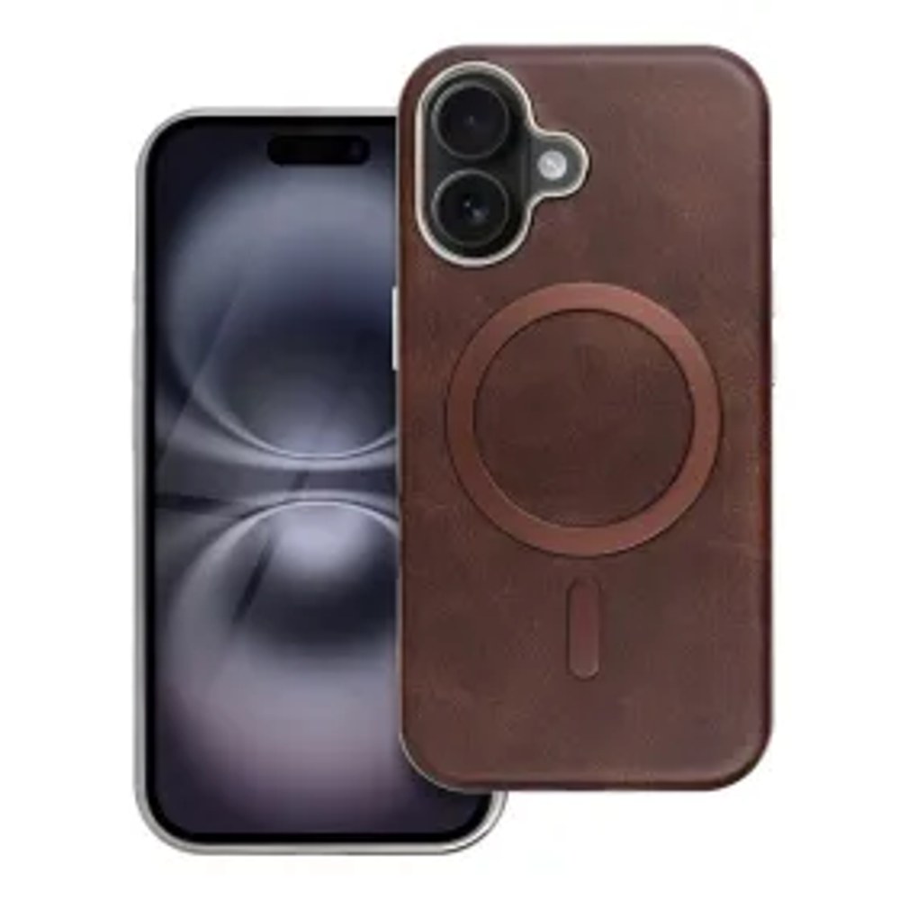 GENTLEMAN MAG COVER Pouzdro kompatibilní s MagSafe pro IPHONE 13 hnědé