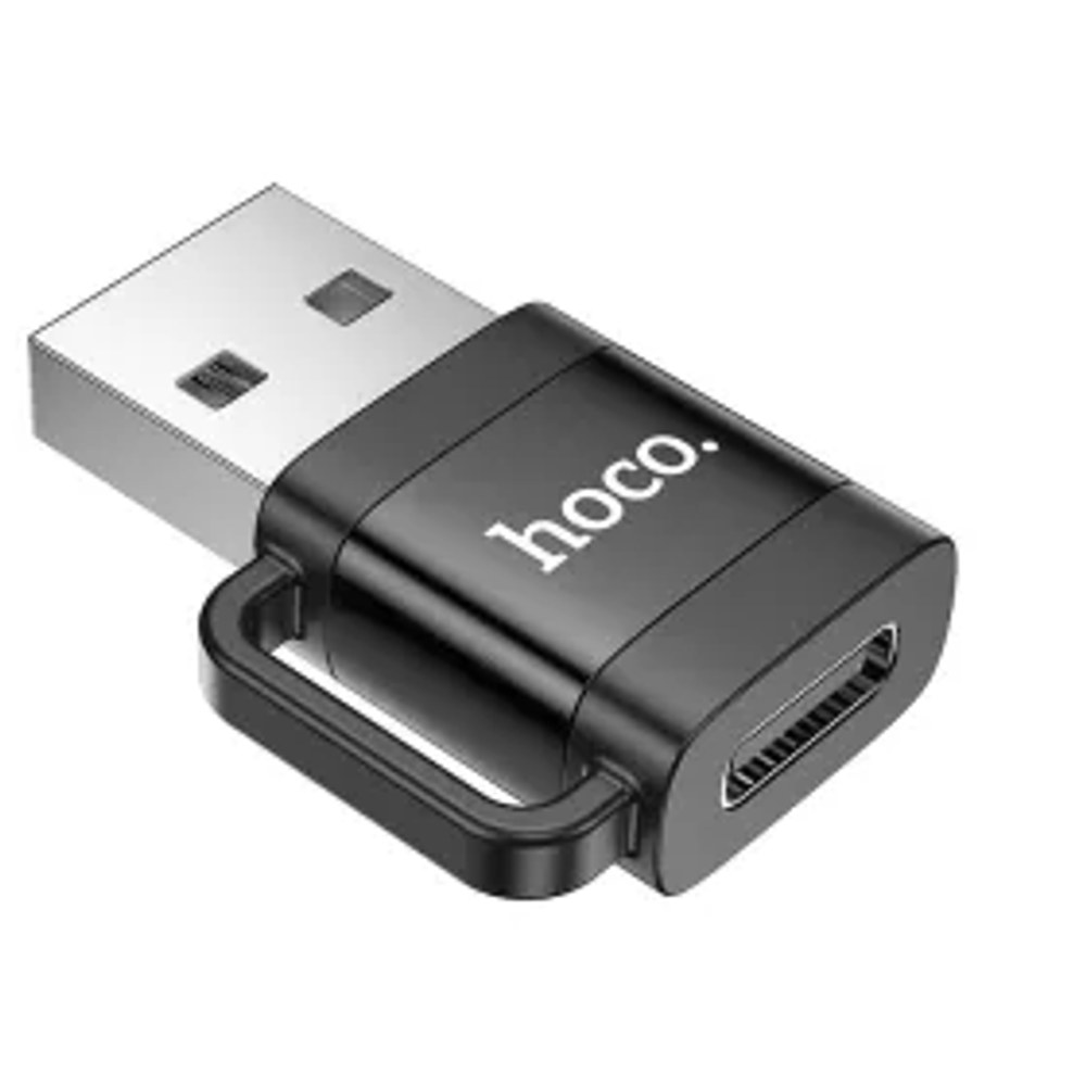 HOCO adaptér OTG USB A (samec) na typ C (samice) 3A UA31D black