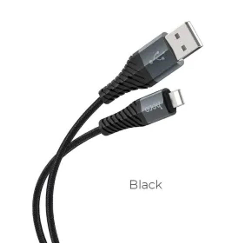 HOCO COOL nabíjecí datový kabel pro iPhone Lightning 8-pin X38 1 metr black
