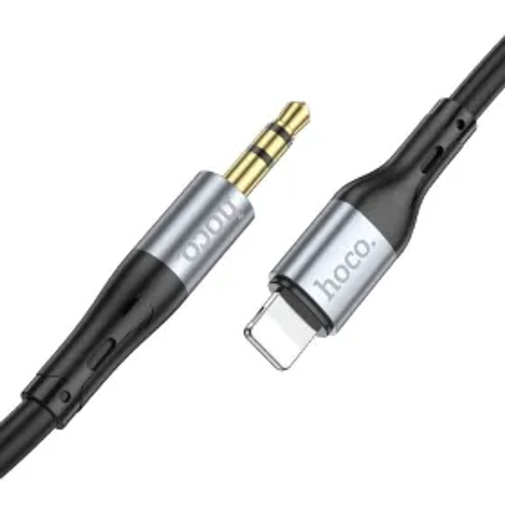 HOCO kabel AUX Jack 3,5 mm na Lightning UPA22 1 m černý