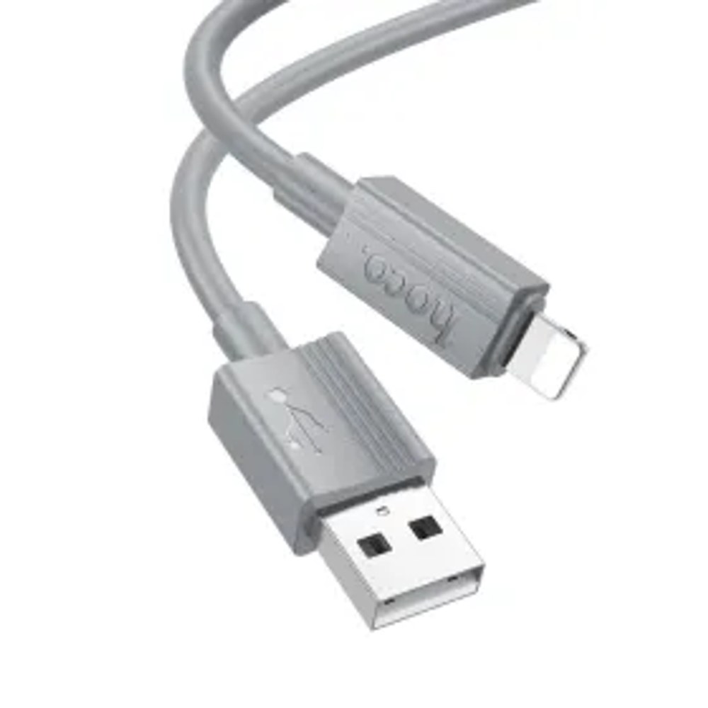 HOCO kabel USB A na Lightning 2,4A X107 1 m šedý
