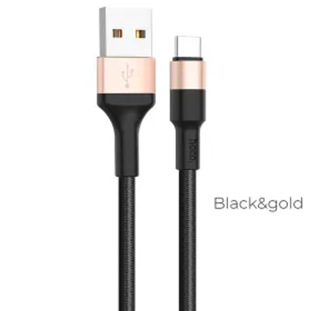 HOCO kabel Xpress nabíjecí datový kabel pro Type-C X26 černo-zlatý