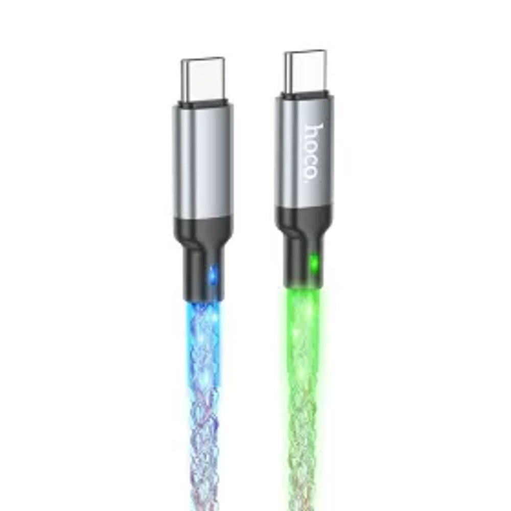 HOCO kabel typ C na typ C 3A 60W U112 1 m šedý