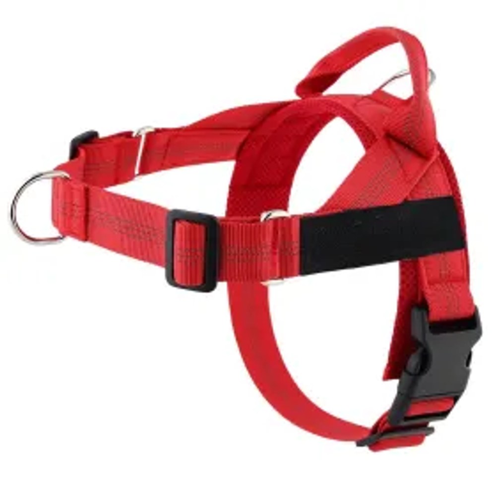 Postroj pro psy REFLECTIVE SILK velikost M červená