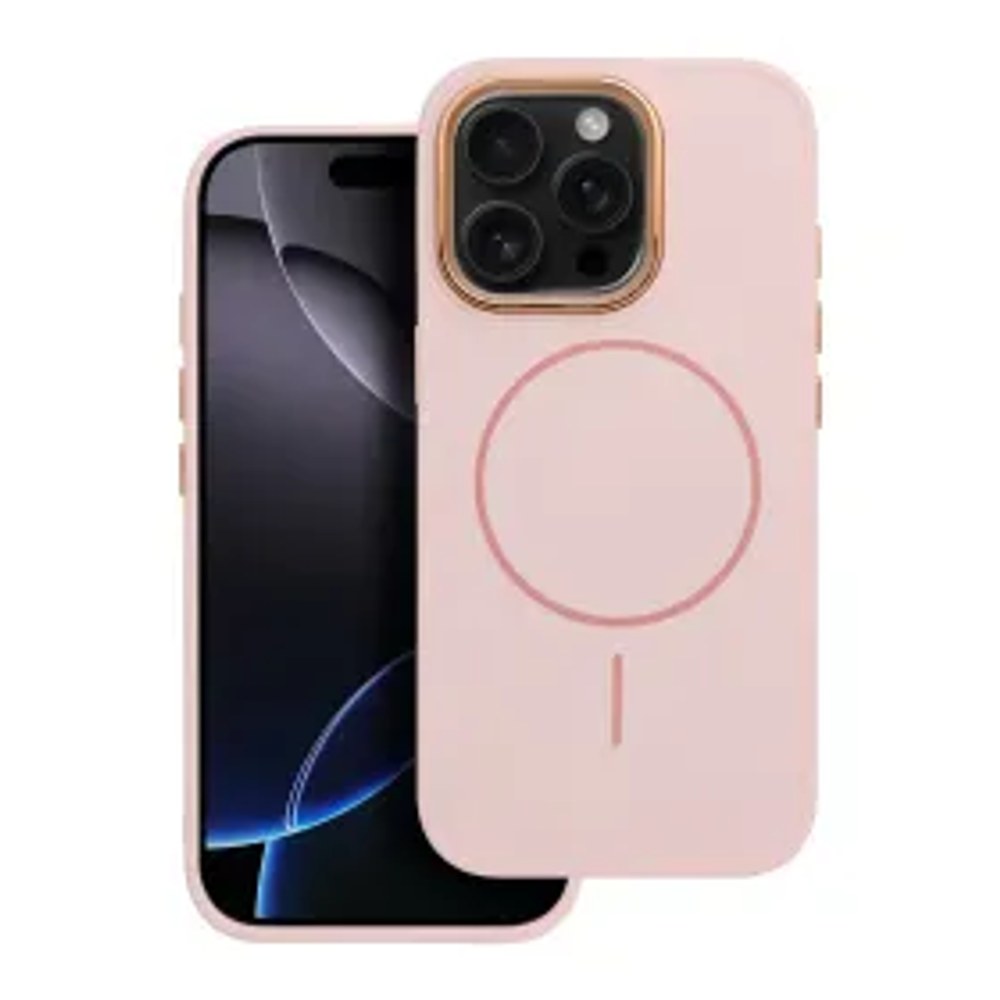 FRAME MAG COVER Pouzdro kompatibilní s MagSafe pro IPHONE 15 PRO, pudrově růžové