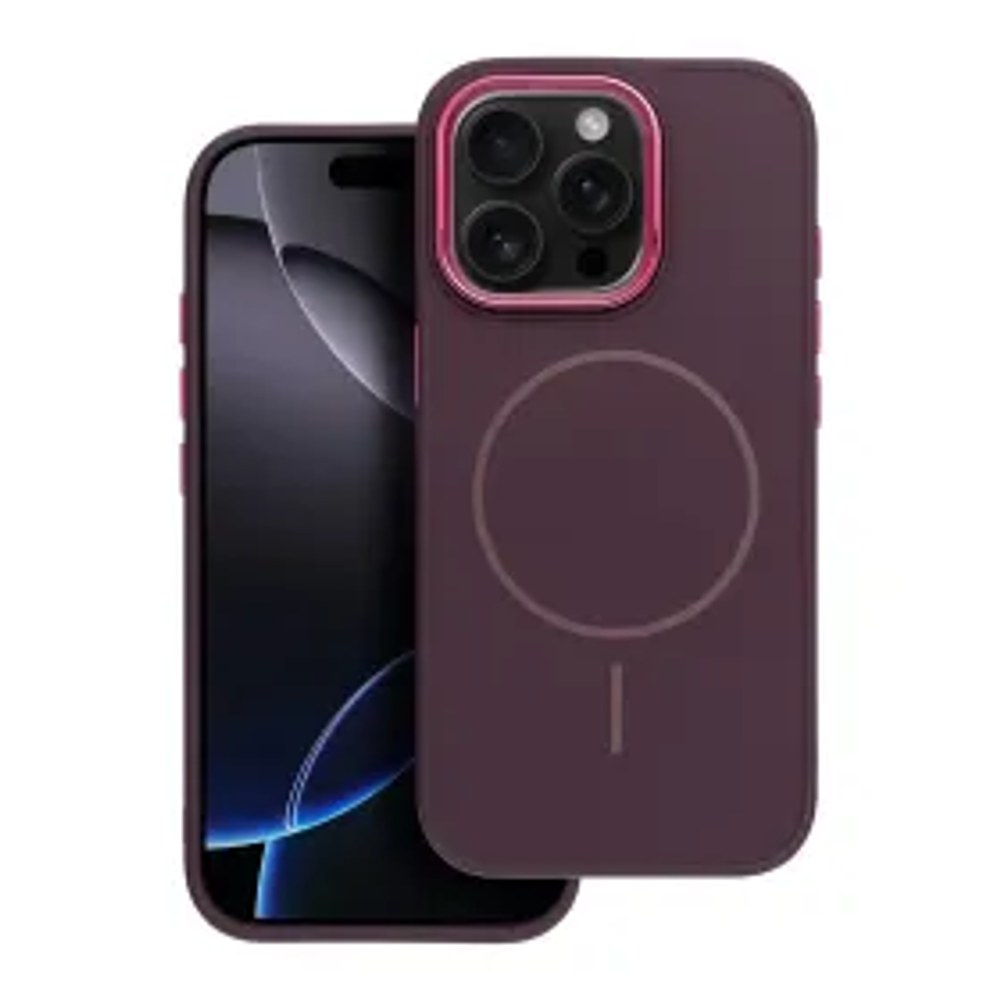 Pouzdro FRAME MAG COVER kompatibilní s MagSafe pro IPHONE 15 purple