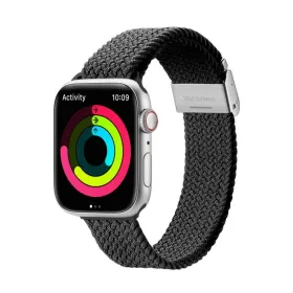 DUX DUCIS řemínek MIXTURE II strečový pletený pro Apple Watch 42 / 44 / 45 mm černý