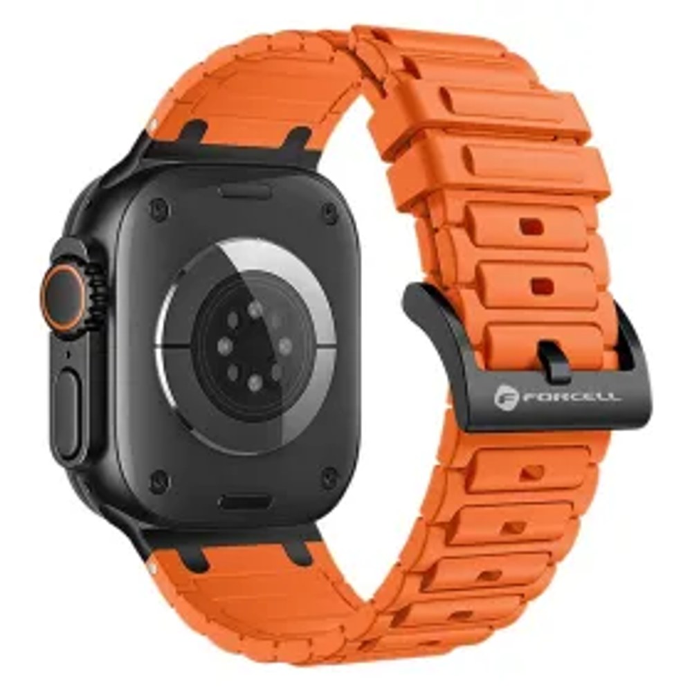 F-DESIGN FA06 silikonový řemínek pro APPLE Watch 38 / 40 / 41 mm oranžový