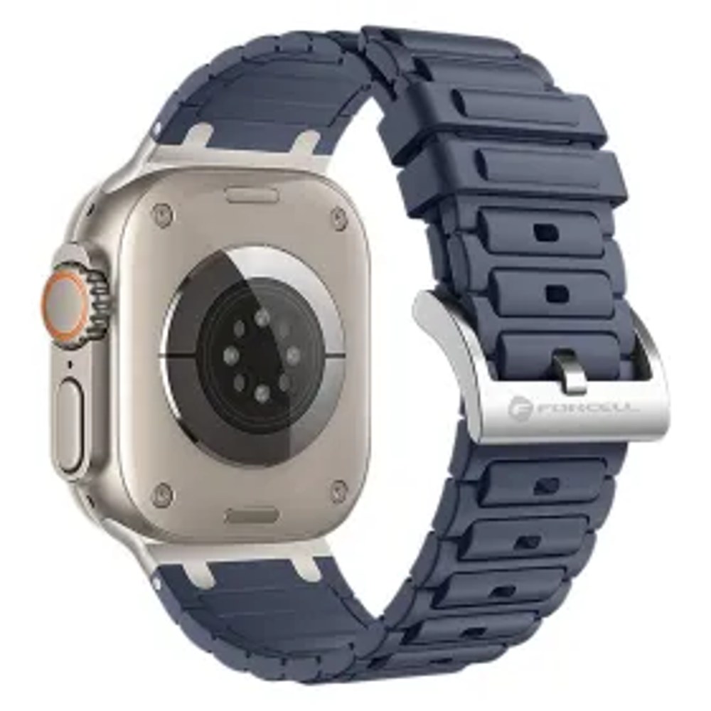 F-DESIGN FA06 silikonový řemínek pro APPLE Watch 38 / 40 / 41 mm modrý