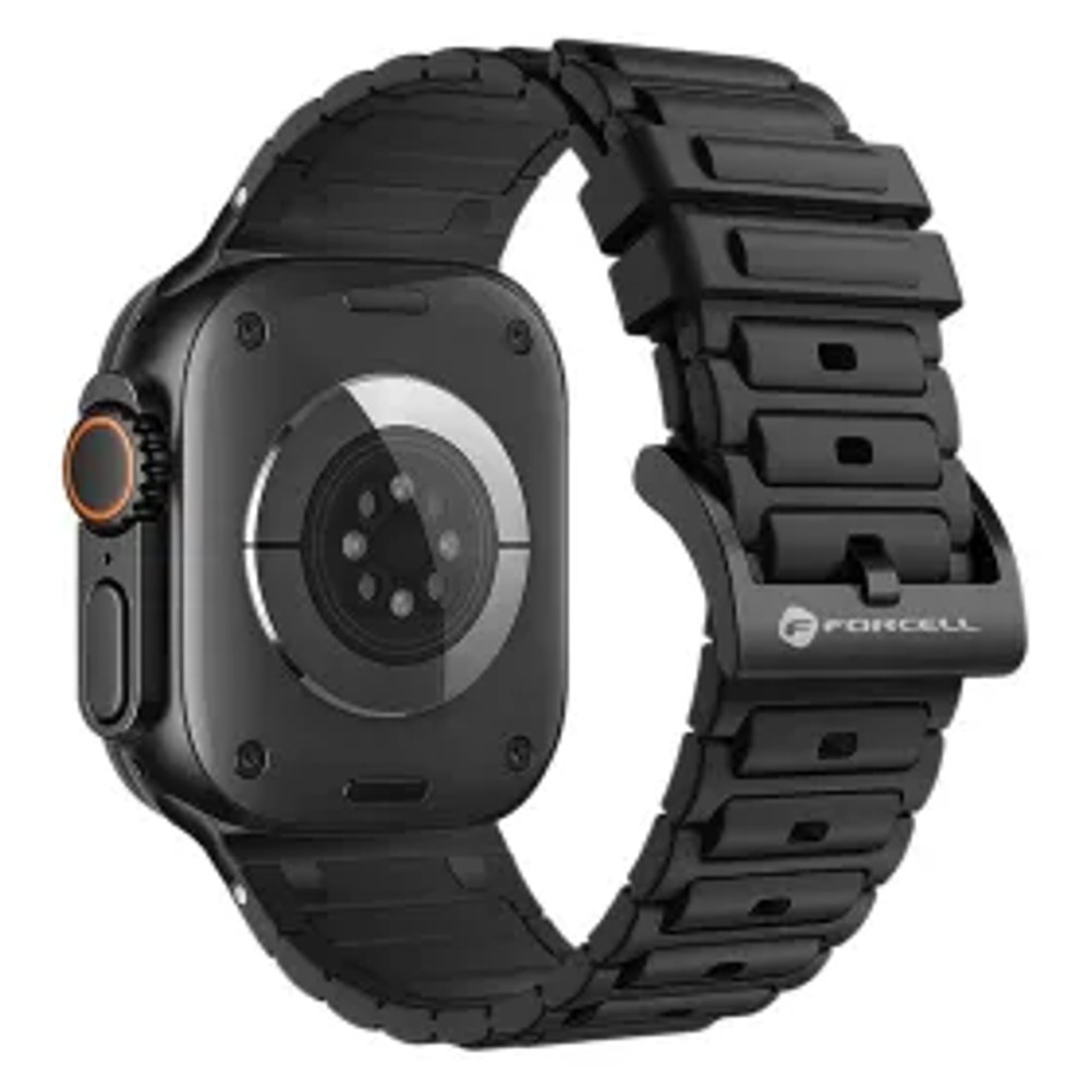 F-DESIGN FA06 silikonový řemínek pro APPLE Watch 38 / 40 / 41 mm černý