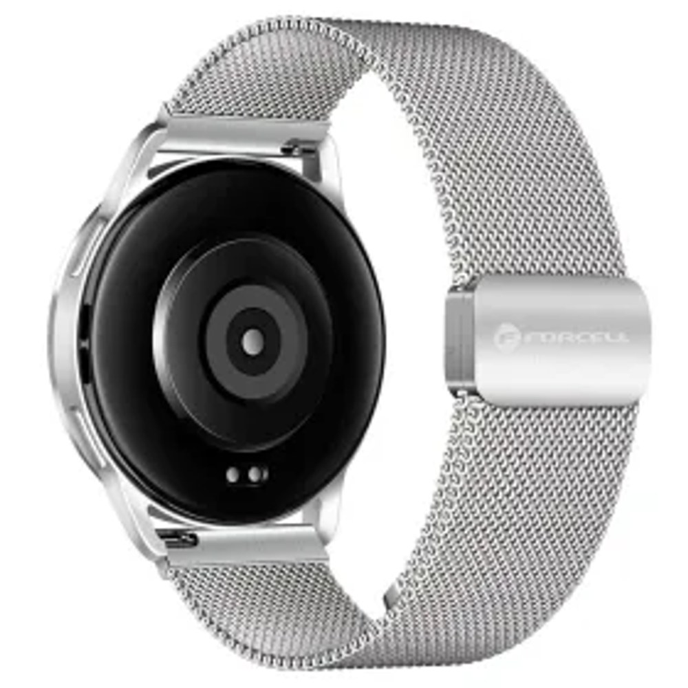 F-DESIGN FS11 magnetický ocelový řemínek pro SAMSUNG Watch 22 mm stříbrný