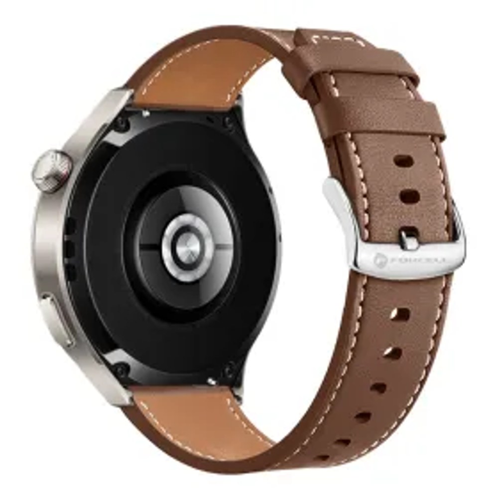 F-DESIGN FS21 řemínek z eko kůže pro hodinky SAMSUNG Watch 22 mm hnědý
