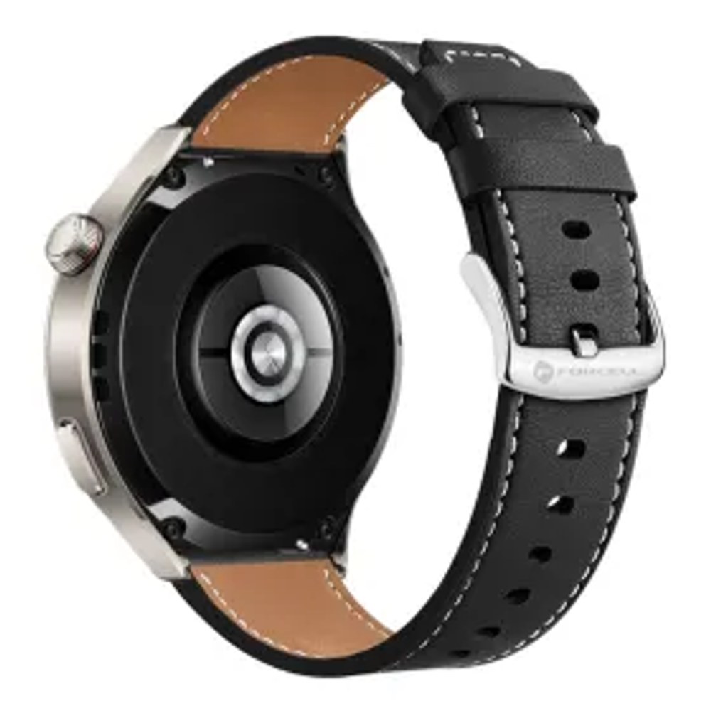 F-DESIGN FS21 řemínek z ekokůže pro hodinky SAMSUNG Watch 20 mm černý