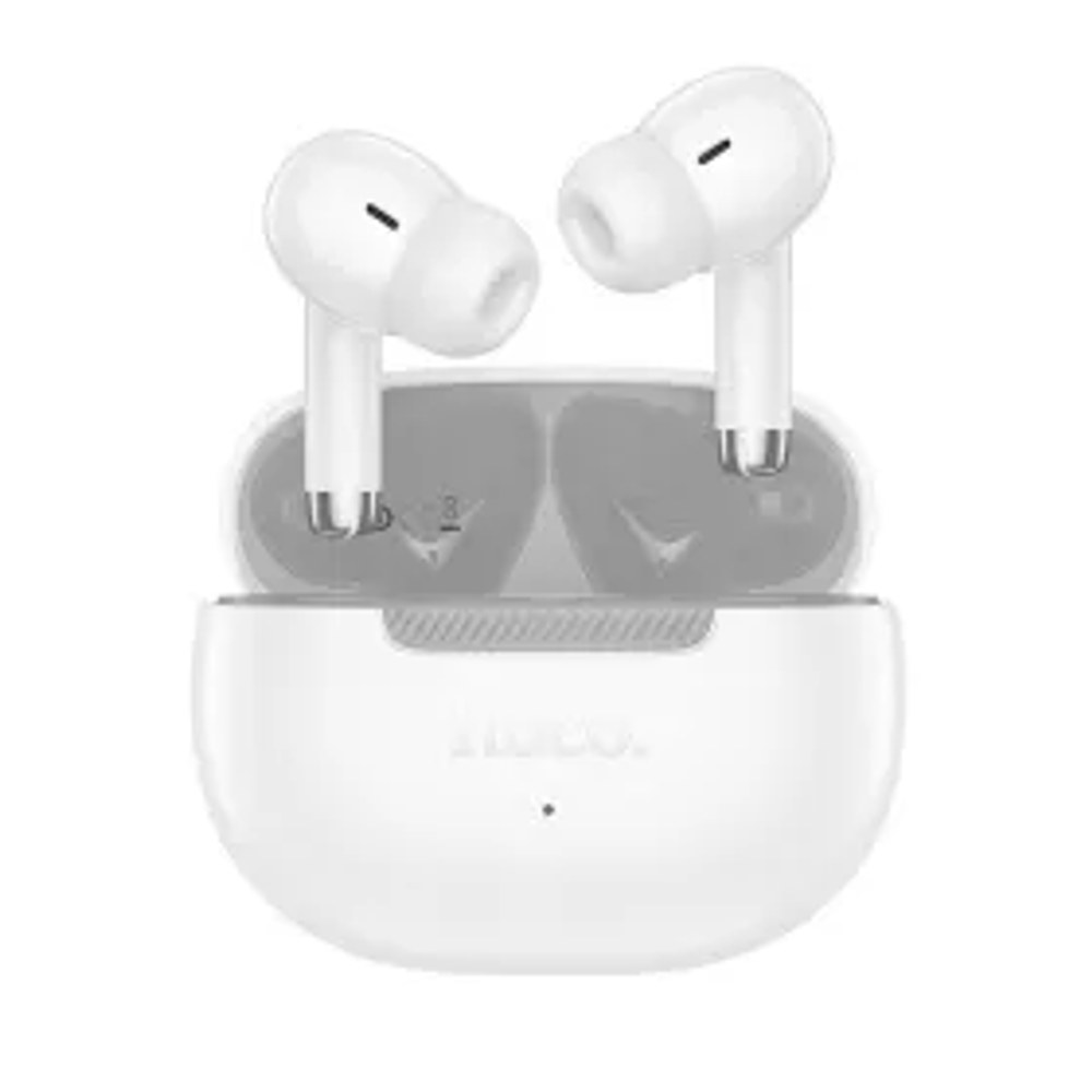 HOCO bezdrátová sluchátka bluetooth TWS EQ24 bílá hvězda