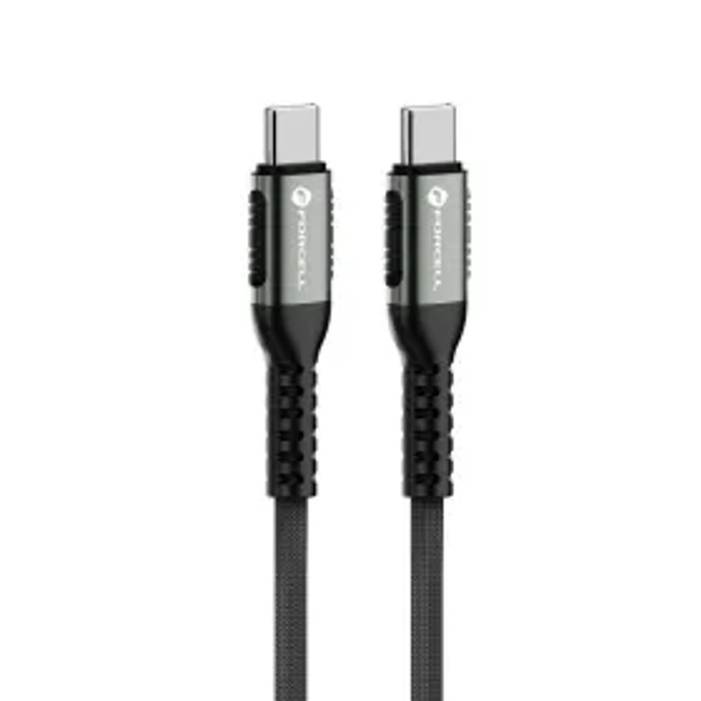 F-ENERGY C260 kabel typ C na typ C QC4.0 PD 5A 100W Cafule 0,25 m černý