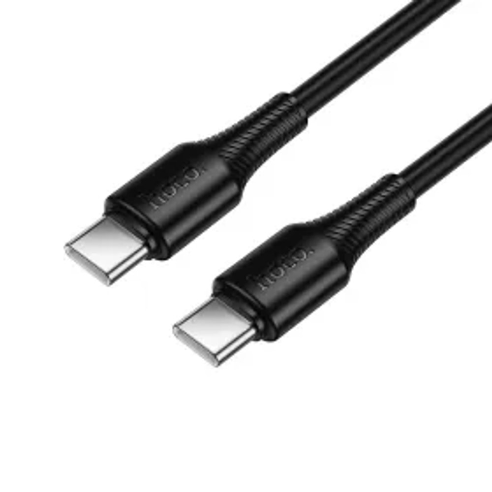 Kabel USB C na USB C Hoco 3A 60W 1 m X120 černý