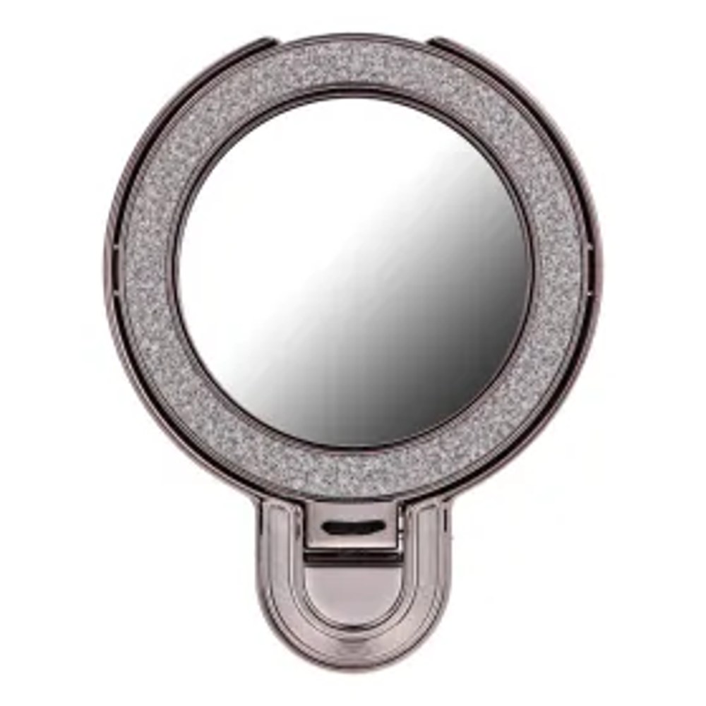 Stojan na telefon CIRCLE MIRROR - nalepovací - černý