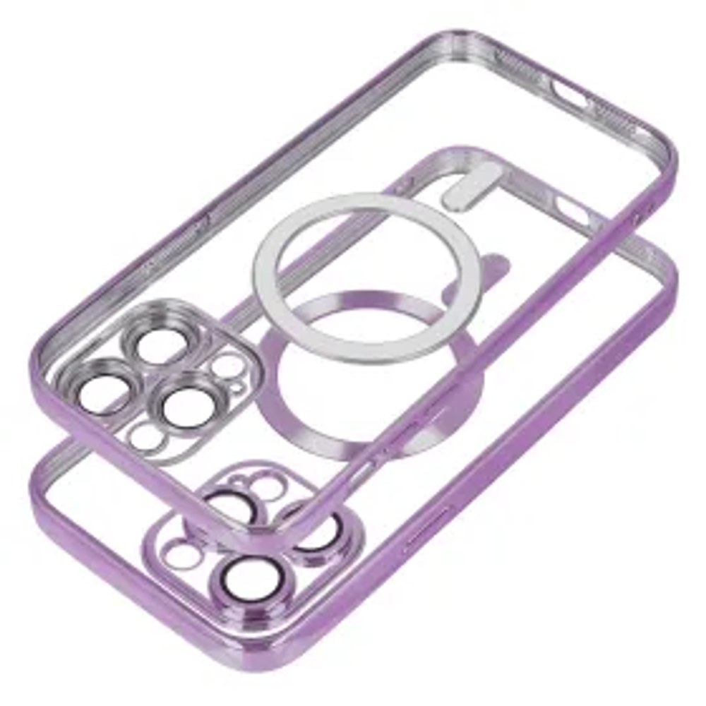 Pouzdro ELECTRO MAG COVER kompatibilní s MagSafe pro IPHONE 17 tmavě fialové