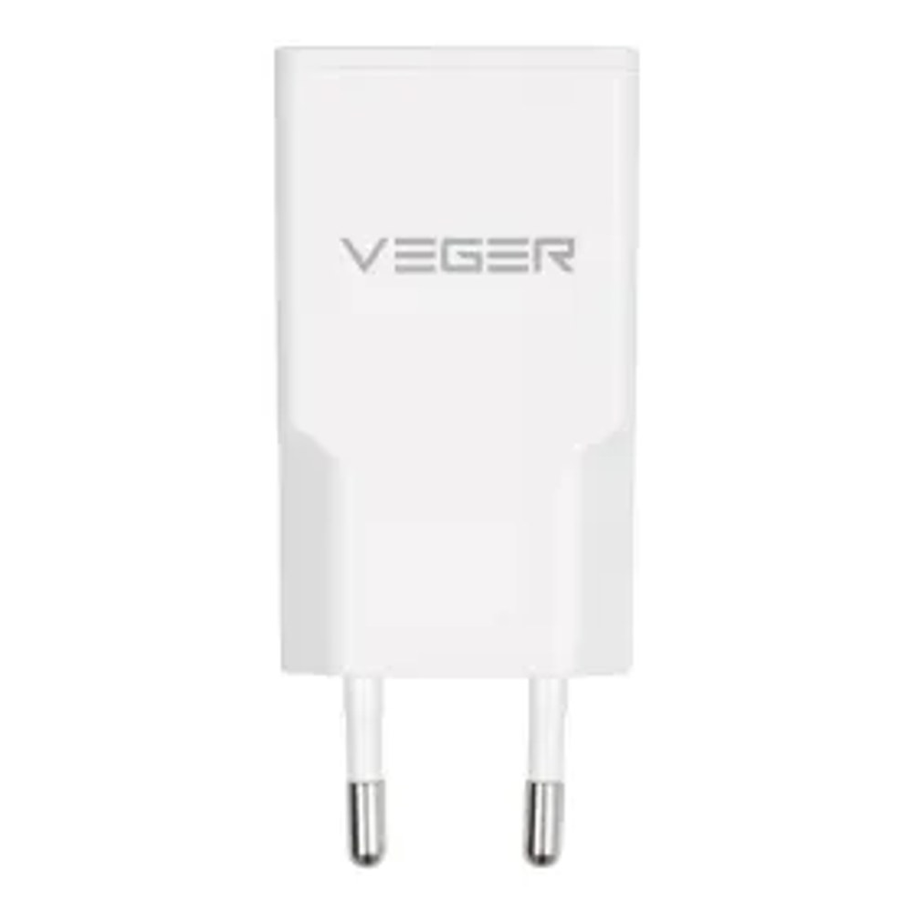 VEGER nástěnná nabíječka USB A + USB C QC PD 30W 30W1A1C bílá