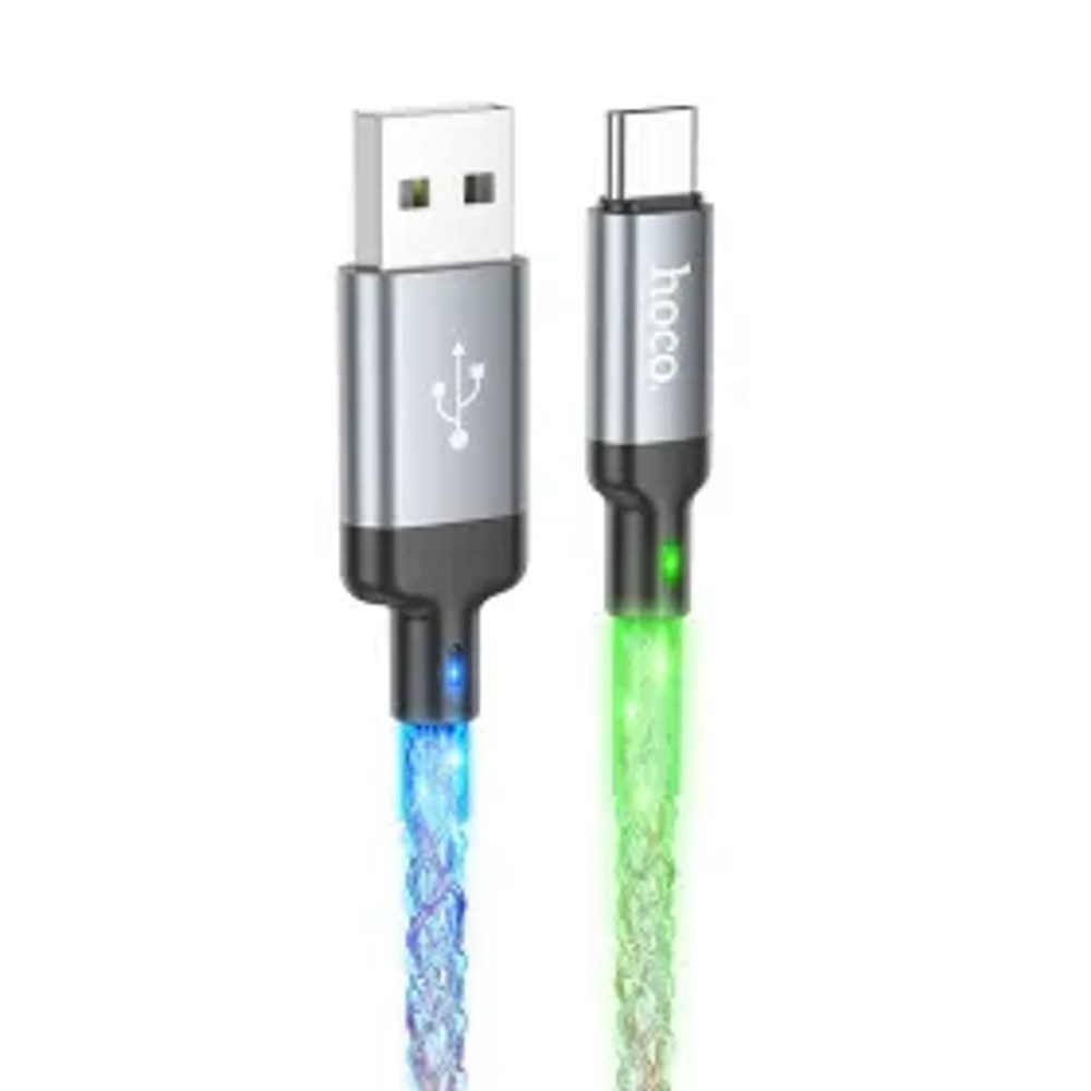 HOCO kabel USB A na typ C 3A U112 1 m šedý