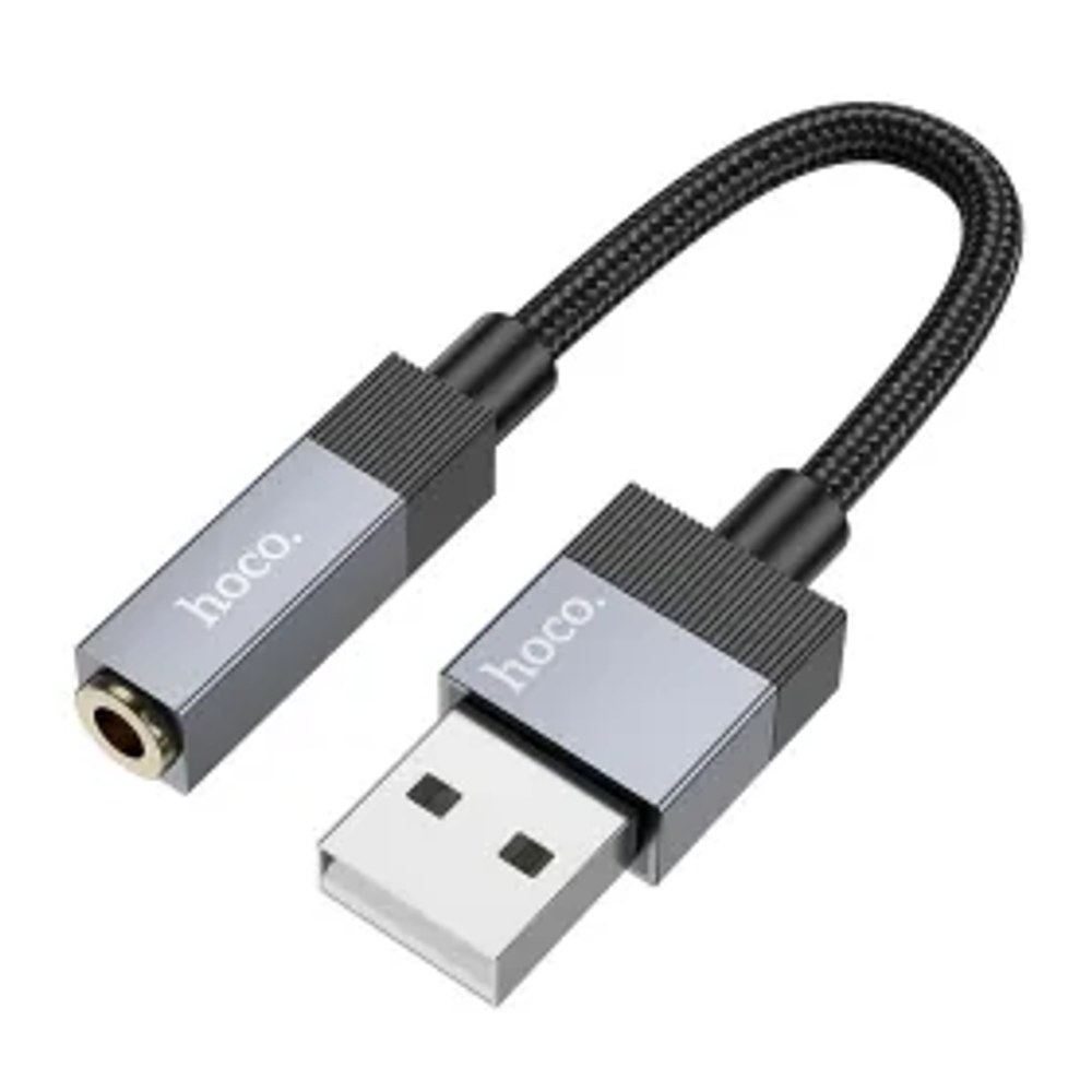 Kabel AUX Jack 3,5 mm (samec) na Jack 3,5 mm (samec) Hoco 1 m UPA32 černý