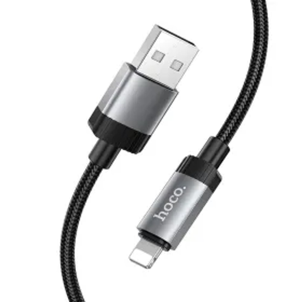 Kabel USB A na Lightning Hoco 2,4A 1 m X117 černý