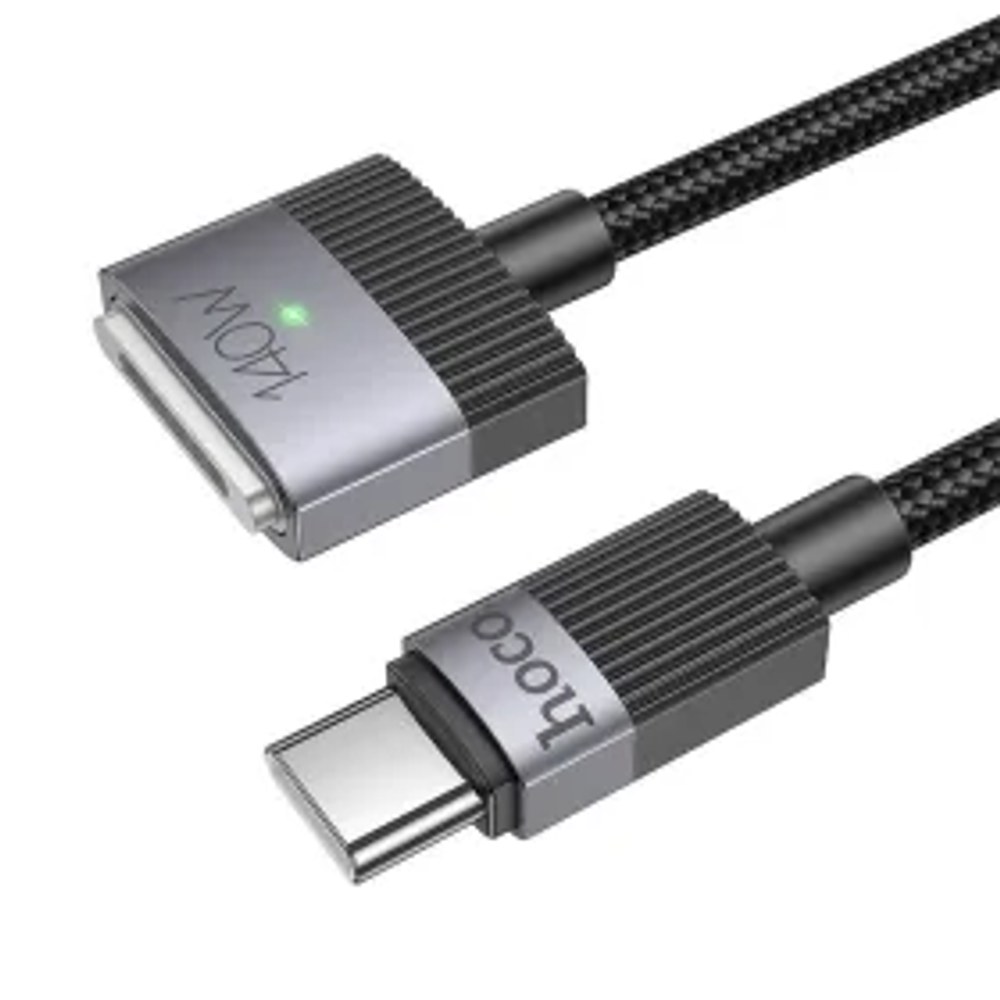 Kabel USB C na Mag3 Hoco 5A 140W magnetický 1,8 m U141 černý