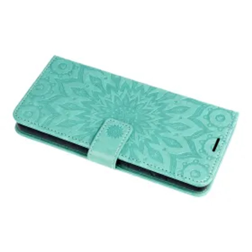 MEZZO Pouzdro typu kniha pro IPHONE 17 Air mandala zelené