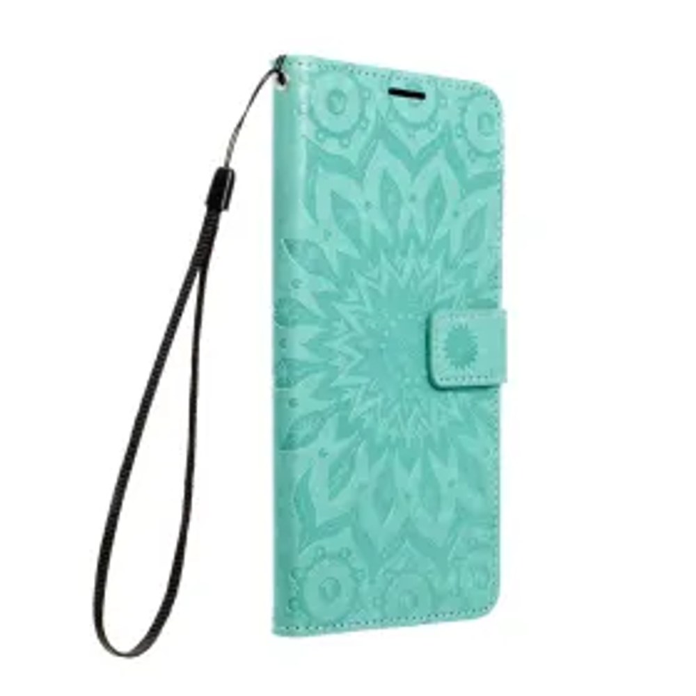 MEZZO Pouzdro typu kniha pro IPHONE 17 mandala zelené