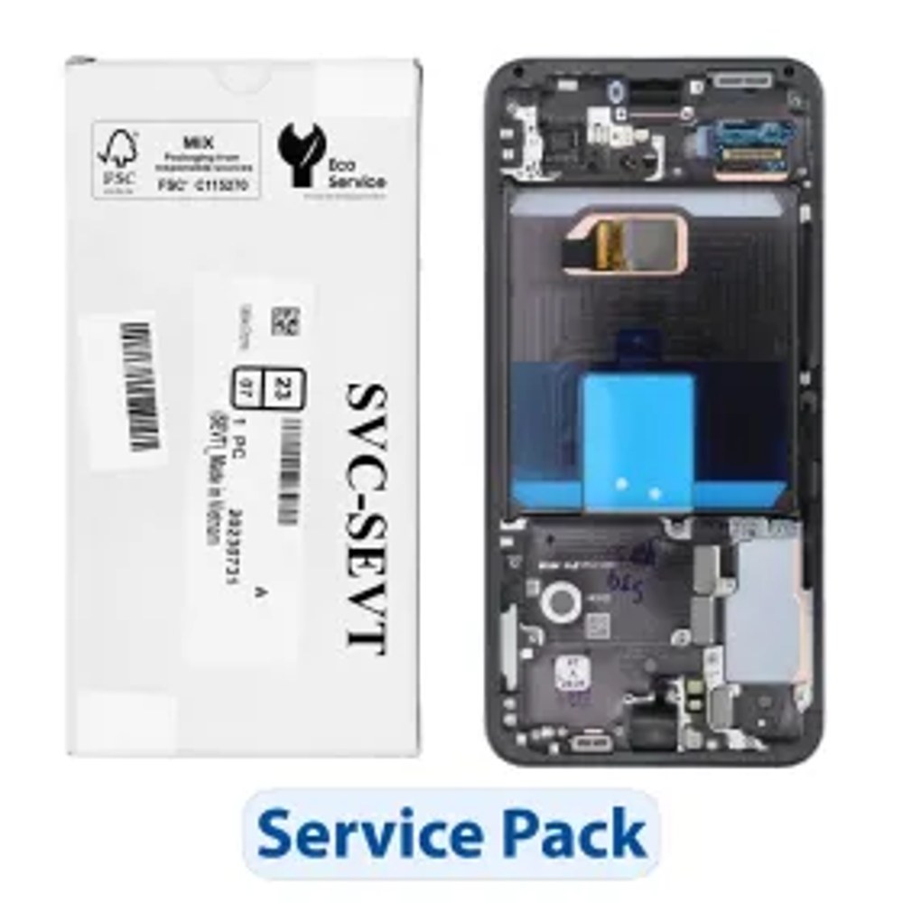 ServicePack LCD displej SAMSUNG S22 S901 GH82-27520A černý