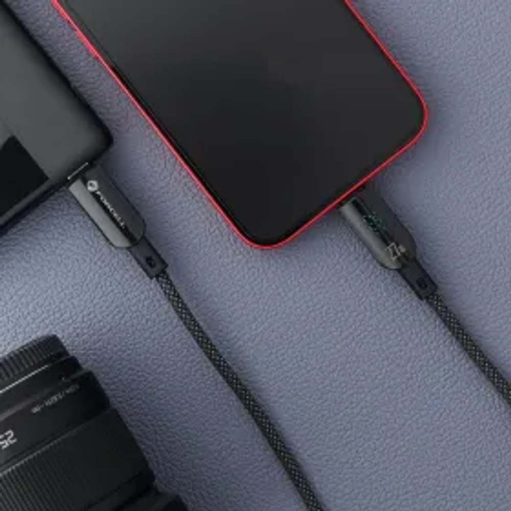 F-ENERGY C276 kabel Type C na Type C PD 3A 27W Digital 1,2 m černý
