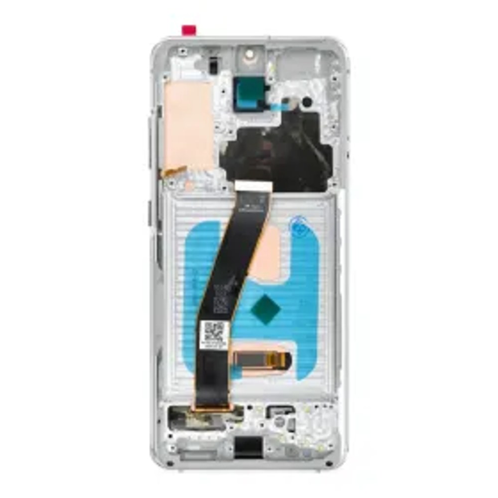LCD displej pro SAMSUNG S20 4G White SOFT OLED s rámečkem