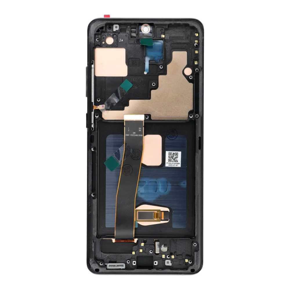 LCD displej pro Samsung S20 Ultra Black SOFT OLED s rámečkem