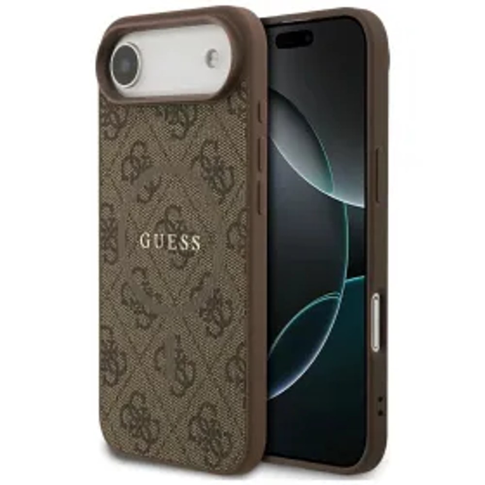 Pouzdro GUESS pro IPHONE 17 Air kompatibilní s MagSafe GUHMP17MG4GFRW (PU 4G Ring Classic Logo) hnědé