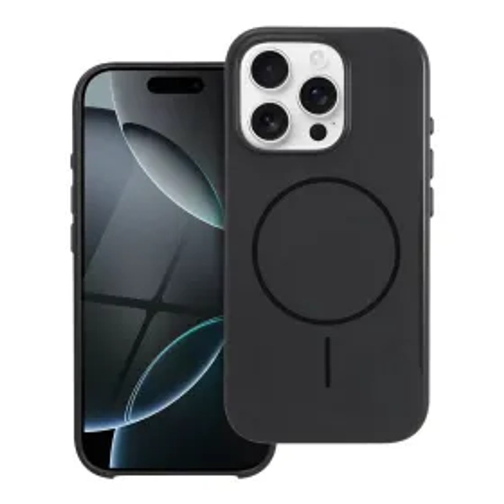 Lesklý kryt kompatibilní s MagSafe pro IPHONE 17 PLUS černý