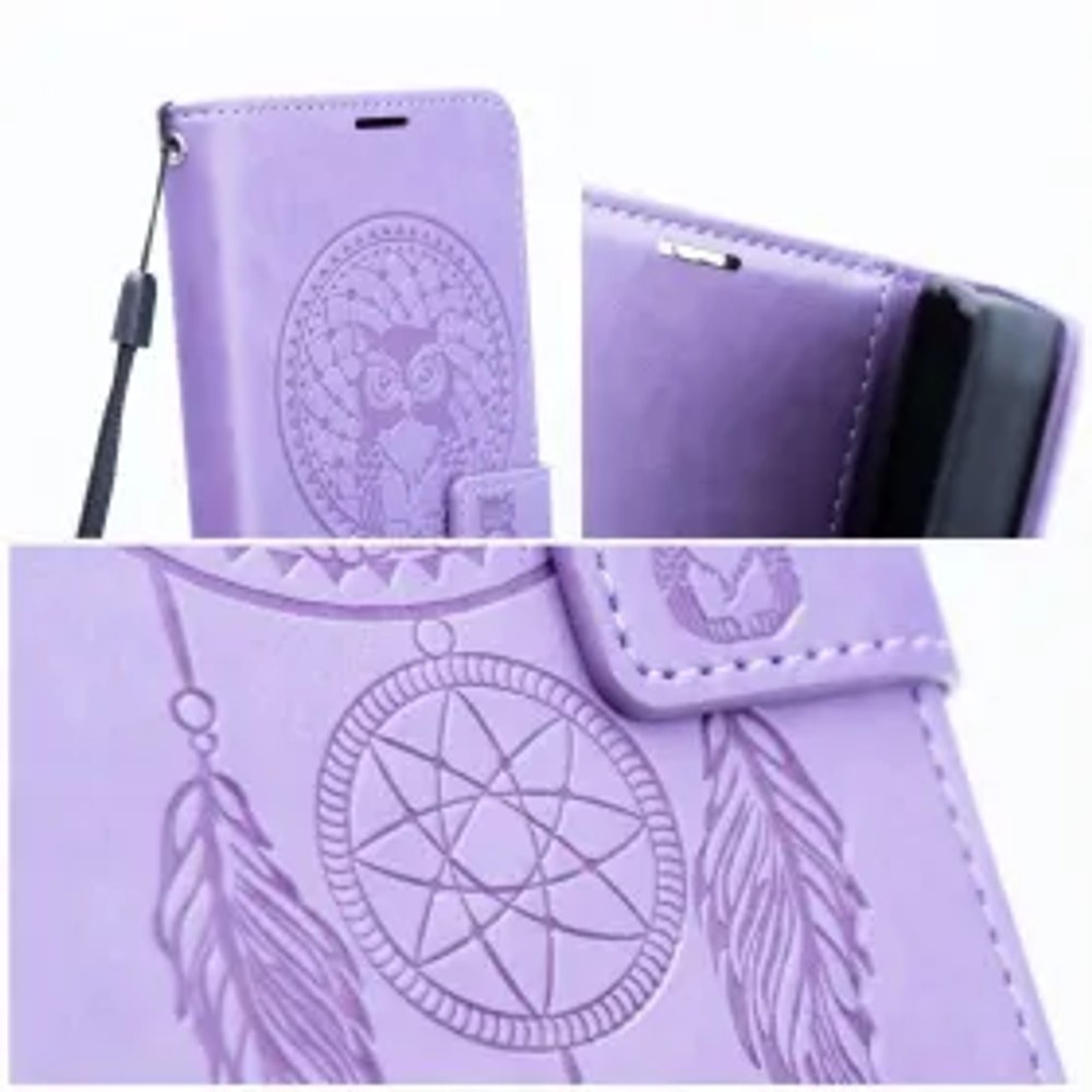 MEZZO Pouzdro typu kniha pro XIAOMI Redmi 15C dreamcatcher fialové