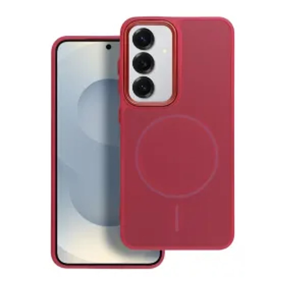Pouzdro FRAME MAG COVER kompatibilní s MagSafe pro SAMSUNG S25 FE magenta