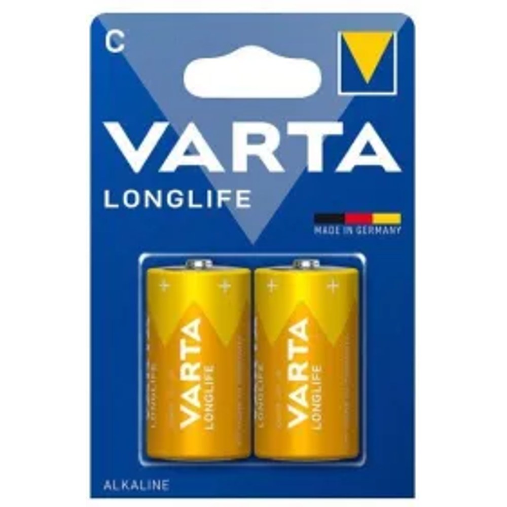Alkalická baterie VARTA R14 (typ C) Longlife 2 ks