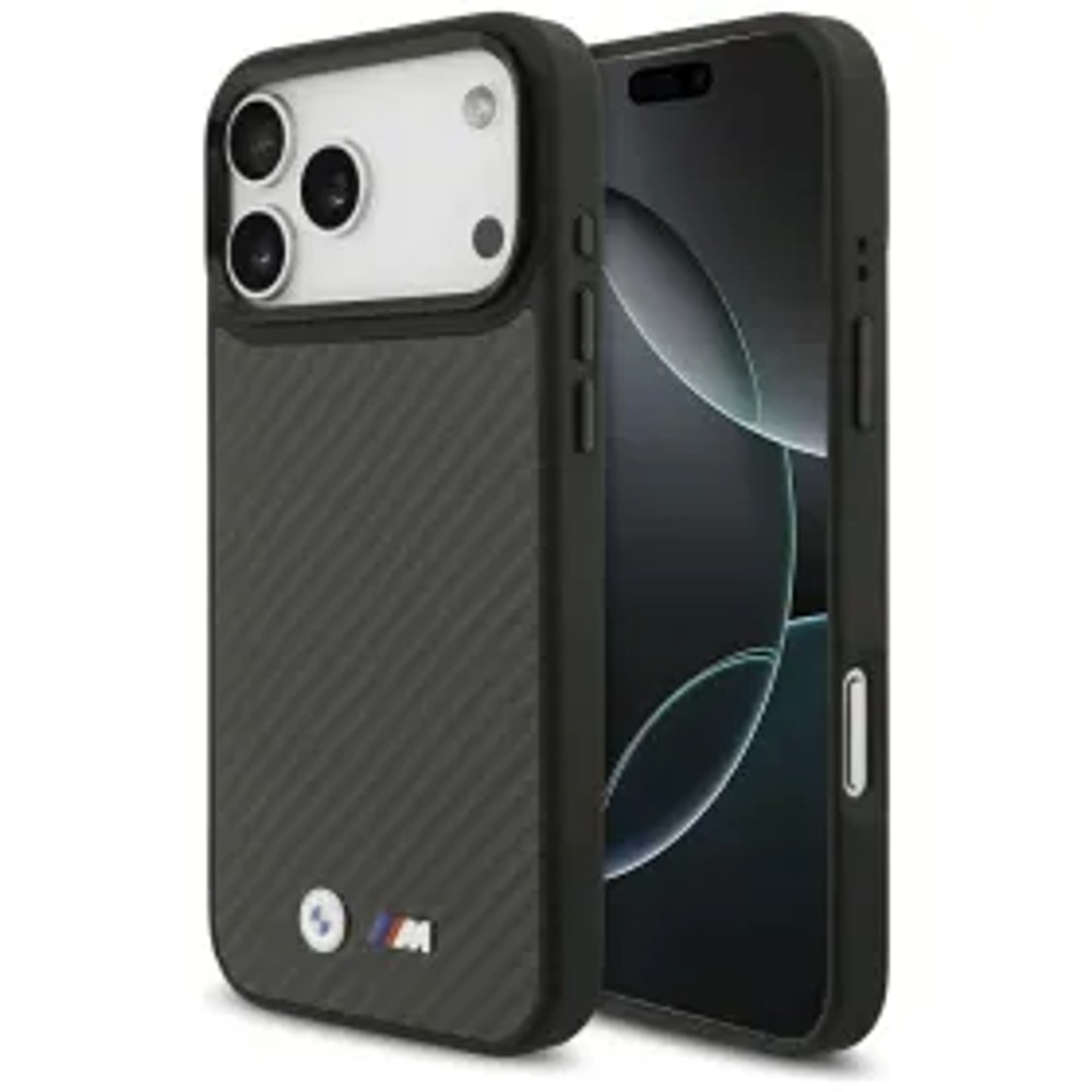 BMW pouzdro pro IPHONE 17 Pro Max kompatibilní s MagSafe BMHMP17X24CFMMK (Kevlar Matt) černé