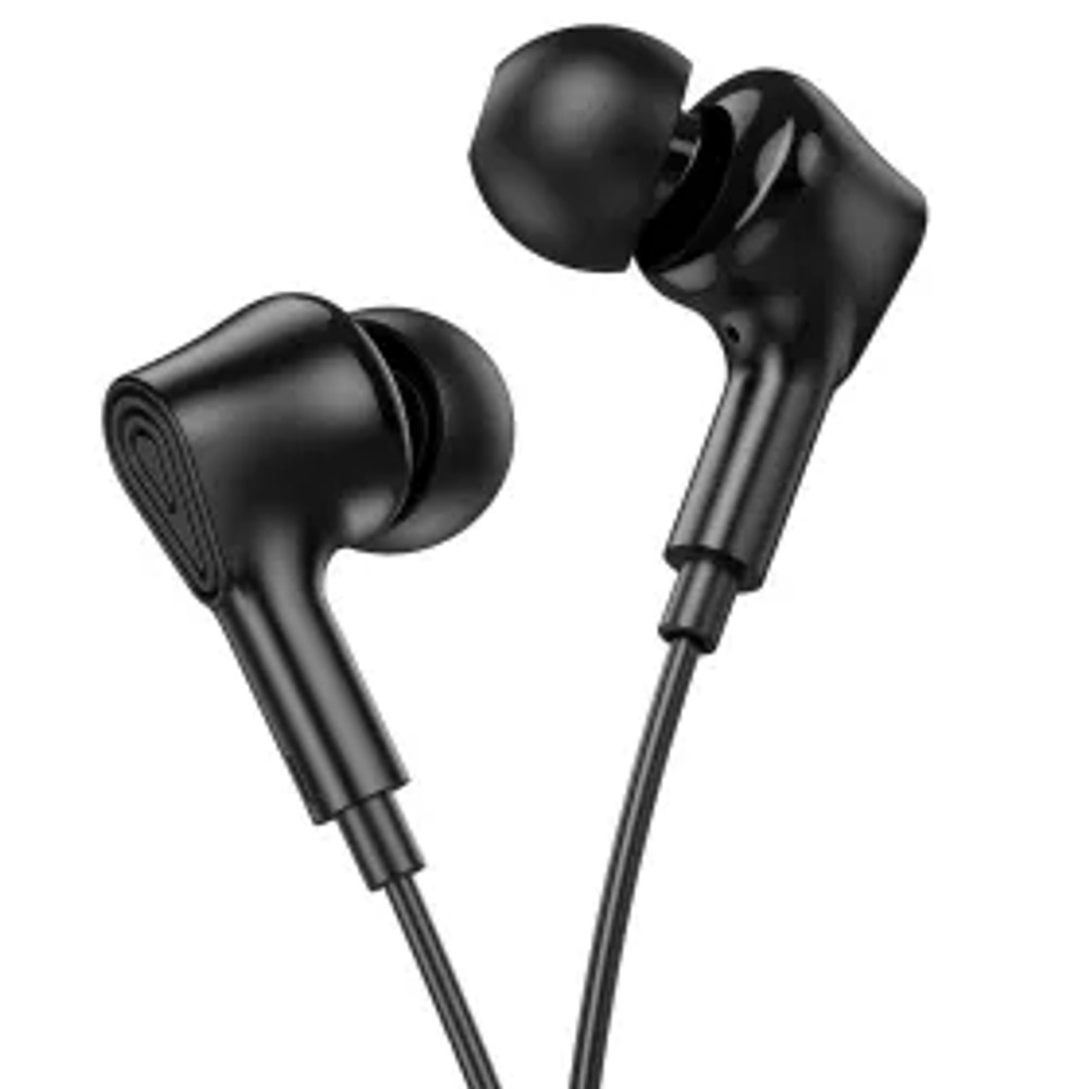 Drátová sluchátka HOCO Jack 3,5 mm s mikrofonem M102 černá
