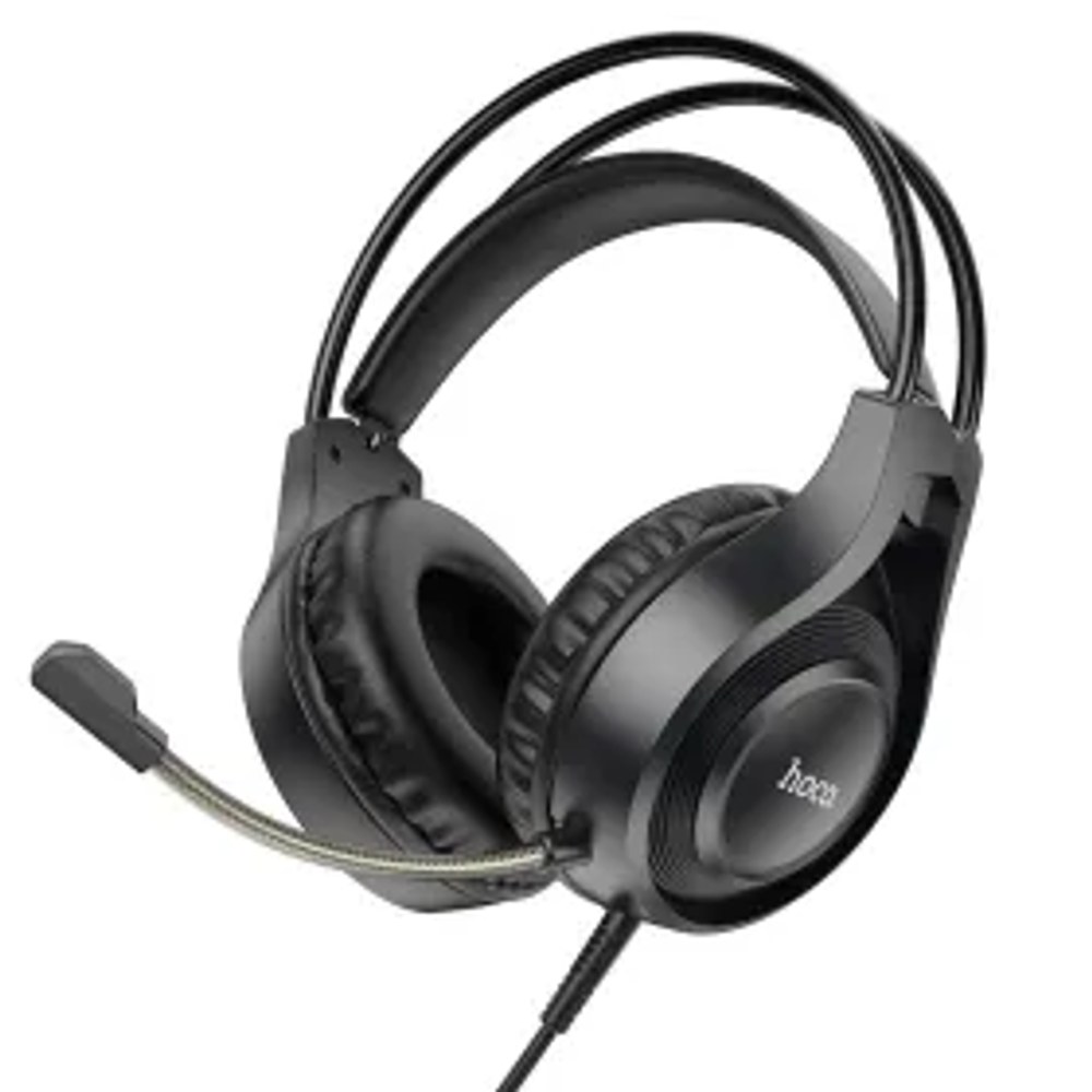 Drátová sluchátka HOCO Jack 3,5 mm s mikrofonem W106 černá