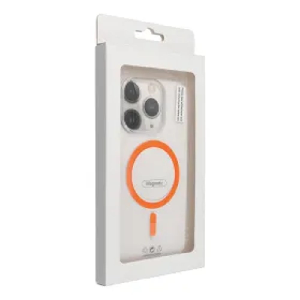 Drop Glue Barevný kroužek Mag Cover kompatibilní s MagSafe pro SAMSUNG A17 oranžová