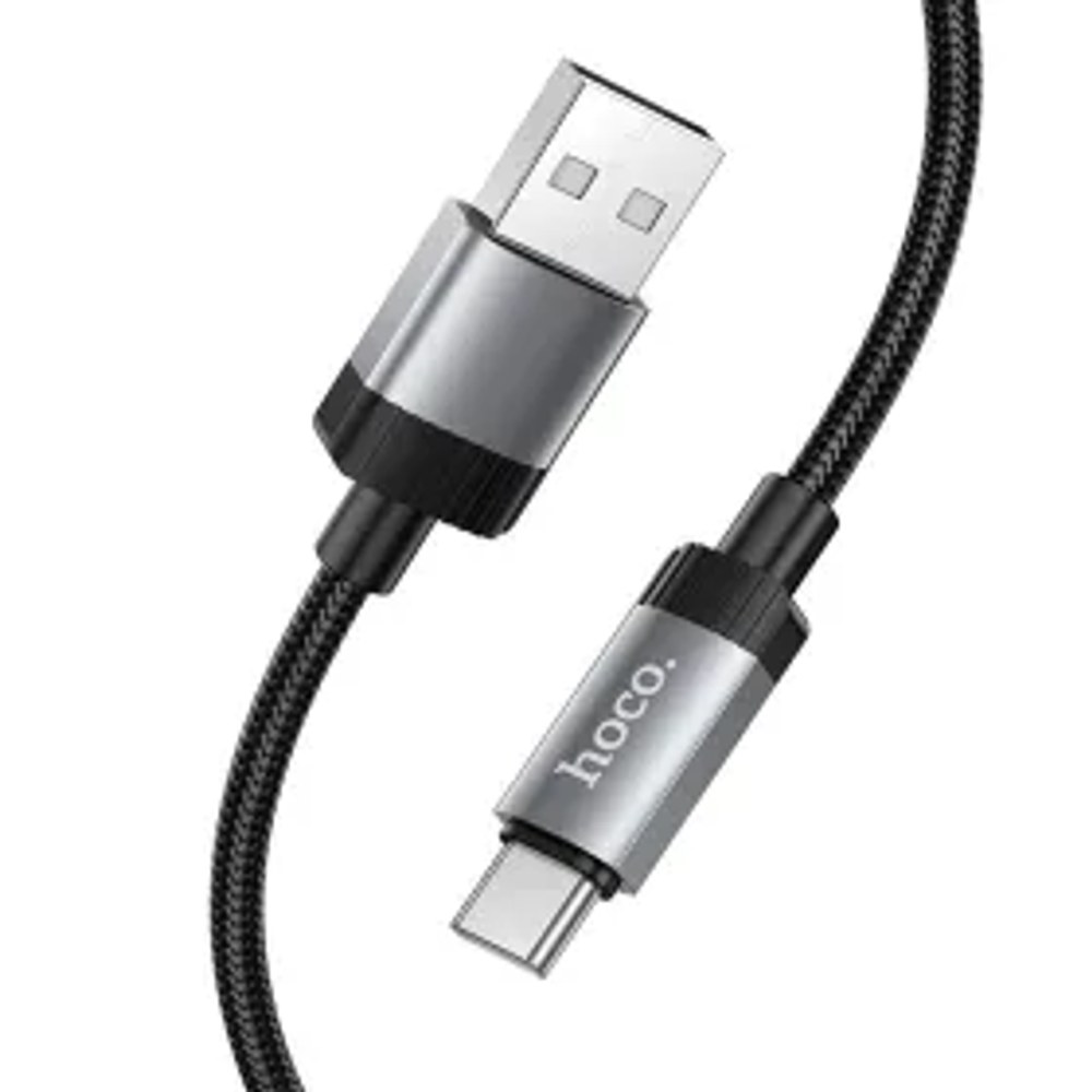 Kabel USB A na USB C Hoco 3A 1 m X117 černý
