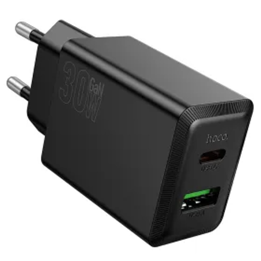 Nástěnná nabíječka HOCO USB A + typ C PD QC3.0 AFC 3A 30W N71 černá
