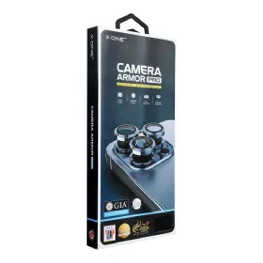X-ONE Sapphire Camera Armor Pro - pro iPhone 17 Pro - stříbrný