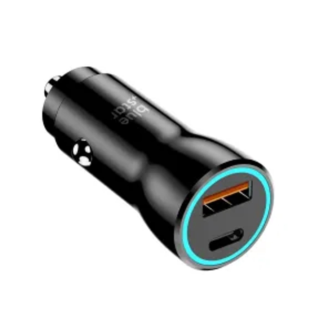 Nabíječka do auta Blue Star 25W (PD, QC 3.0, AFC) se zásuvkou USB typ C