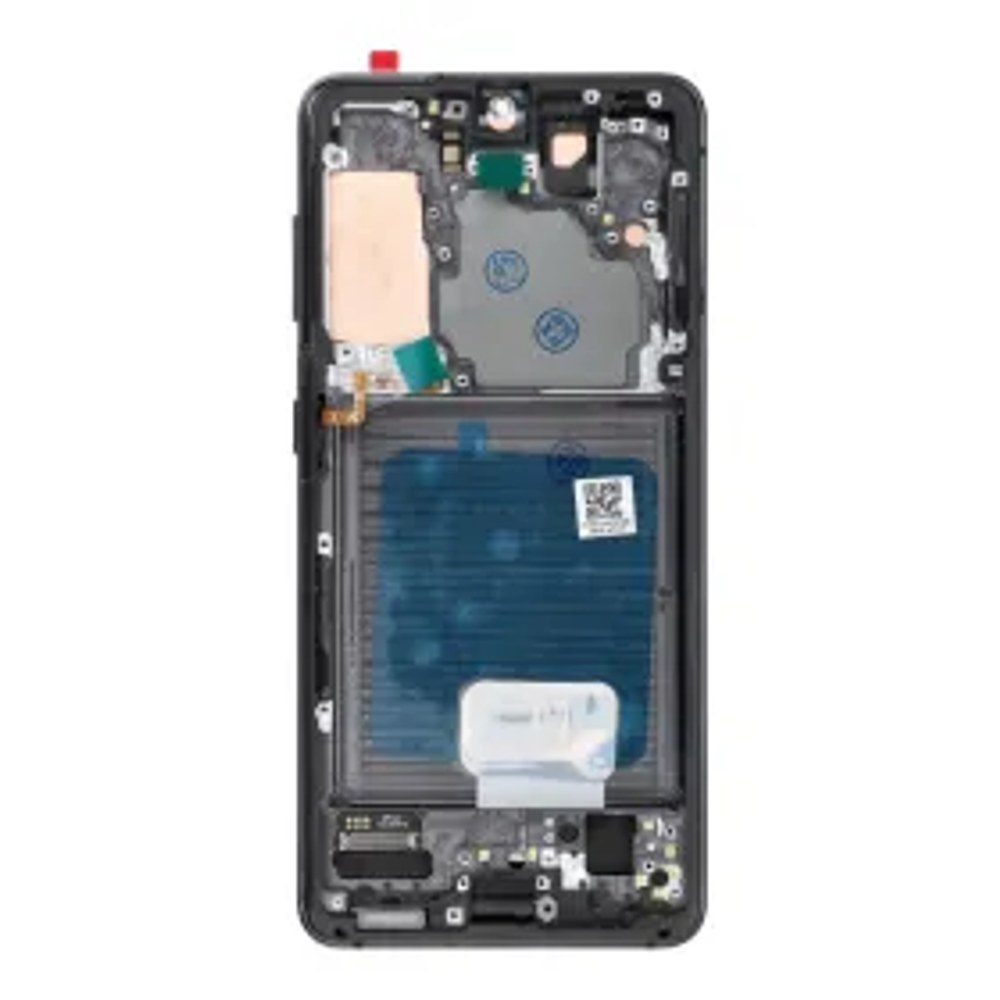 LCD displej pro SAMSUNG S21 5G Grey SOFT OLED s rámečkem