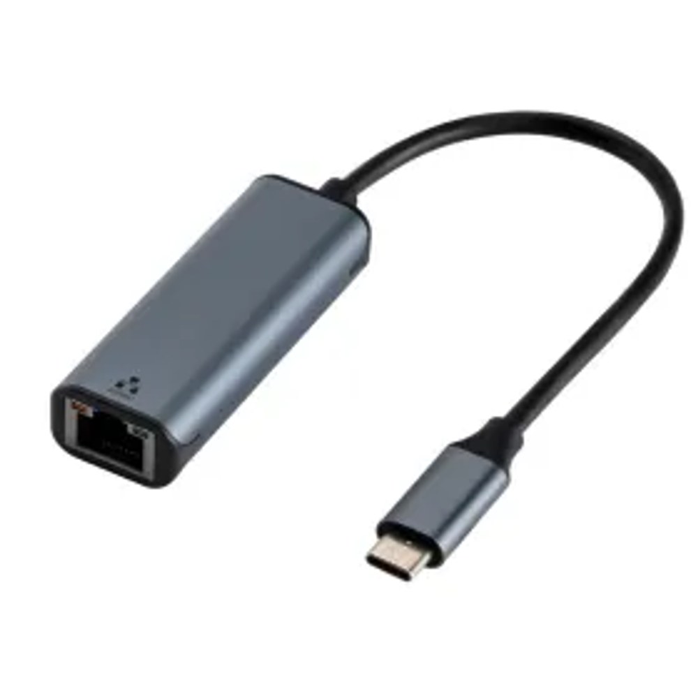 Adaptér Typ C samec na RJ45 ETHERNET 10/100/1000 Mbps ART USBC-LAN OEM-C6 15cm